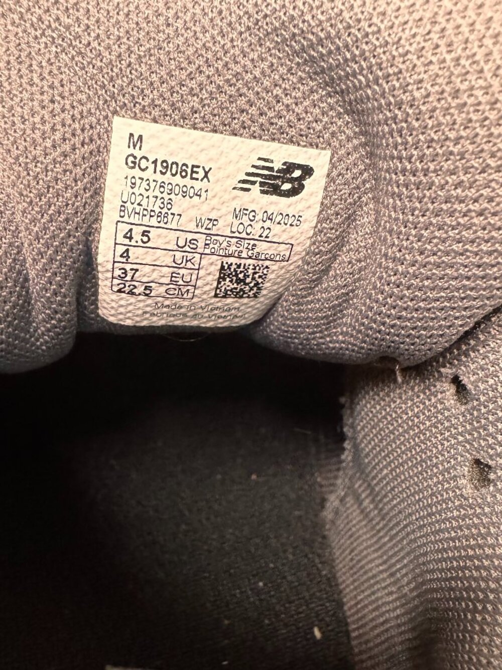 New Balance 1906R "Harbor Grey Phantom Black" – Size 4.5Y or Women's 6 - Picture 4 of 6